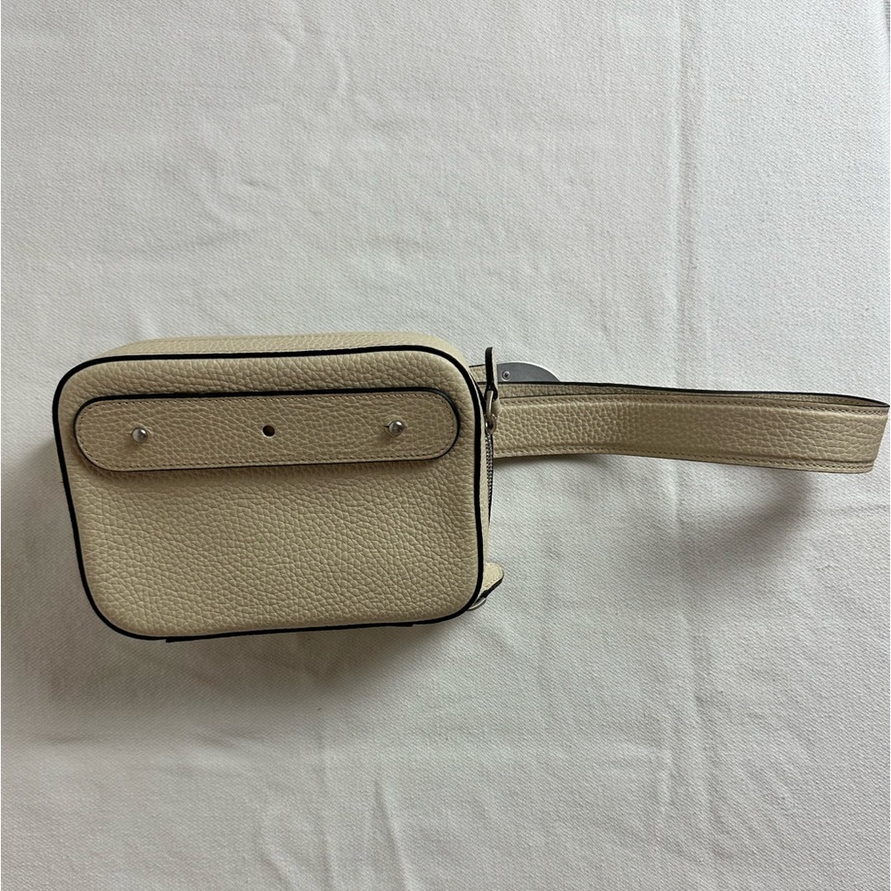 324 New York Marcel Convertible Belt Bag White Leather